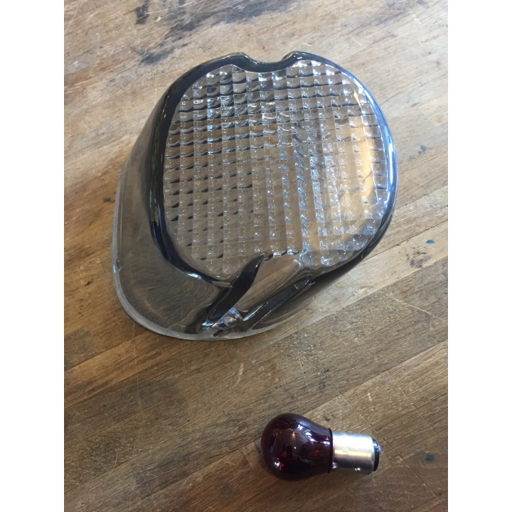 LAYDOWN TAILLIGHT LENS, LIGHT SMOKE