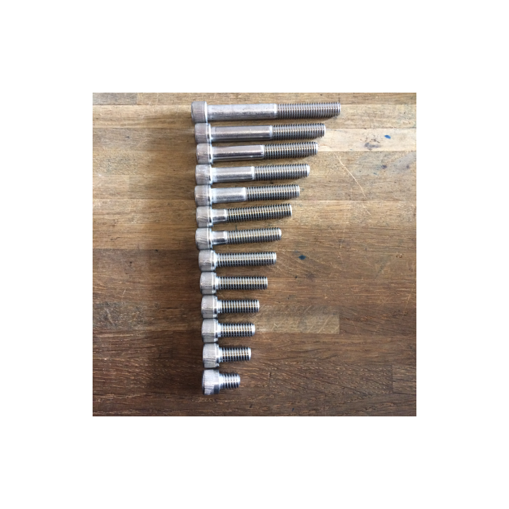 umbrako bolte 1/4" unc Rustfri