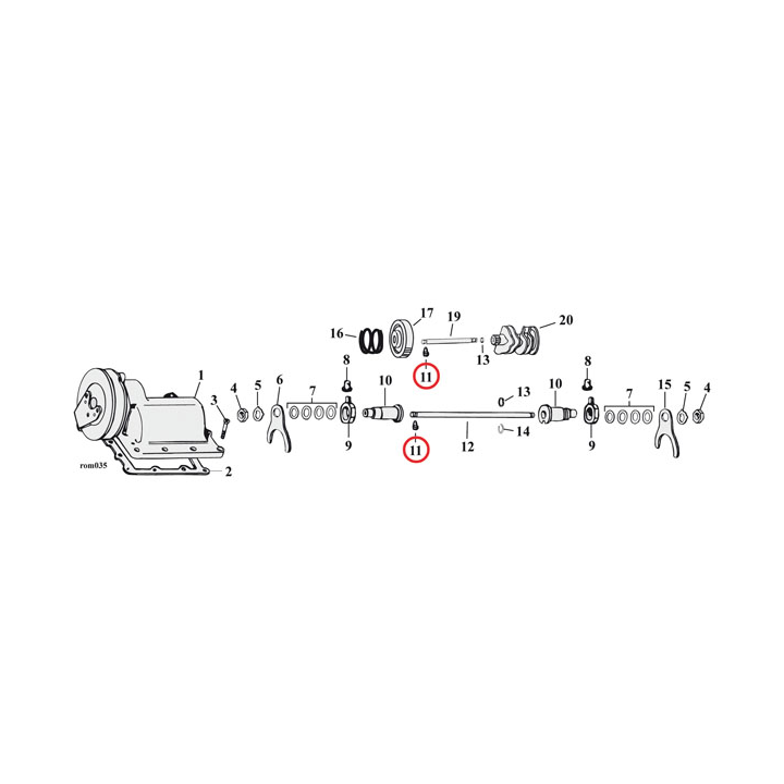 LOCK SCREW, SHIFTER CAM SHAFT