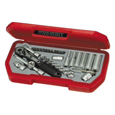 Teng Tools, 1/4" socket wrench set.