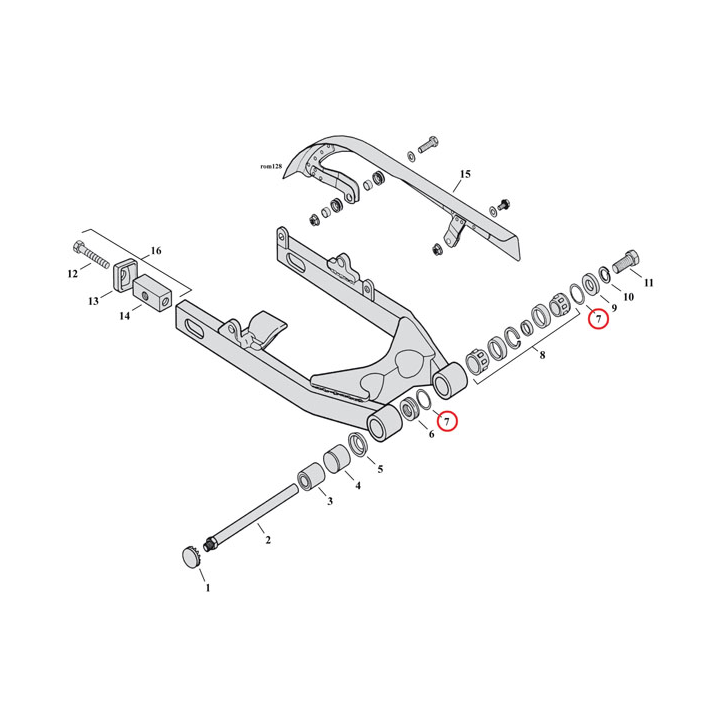 O-RING, FILLER PLUG/SWINGARM