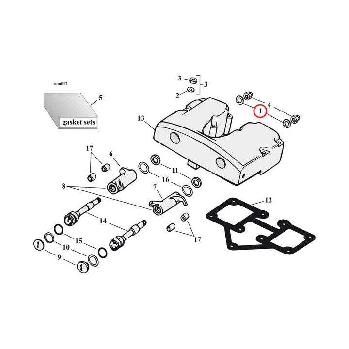WASHER, ROCKER ARM SHAFT. LEFT/OUTSIDE