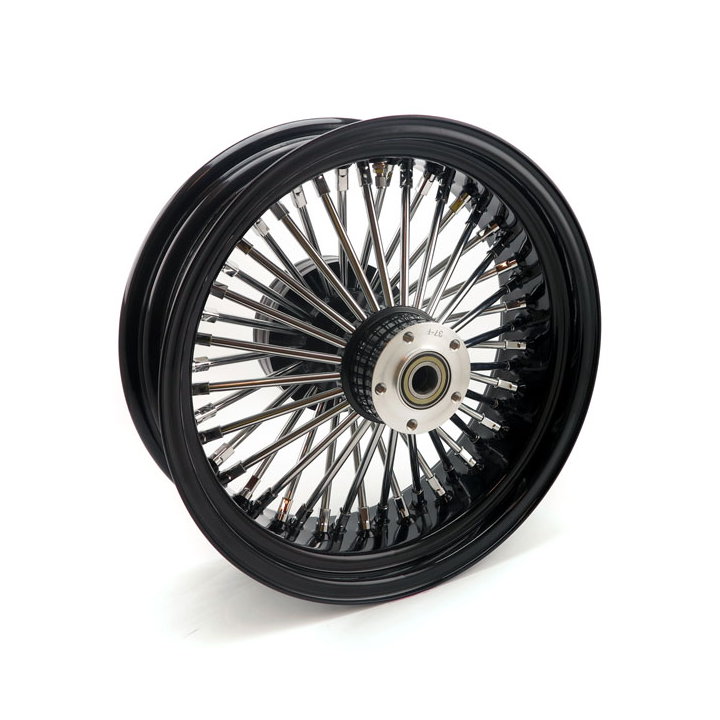 48 FAT SPOKE REAR WHEEL BLACK. TUV