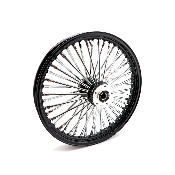 48 FAT SPOKE REAR WHEEL BLACK. TUV