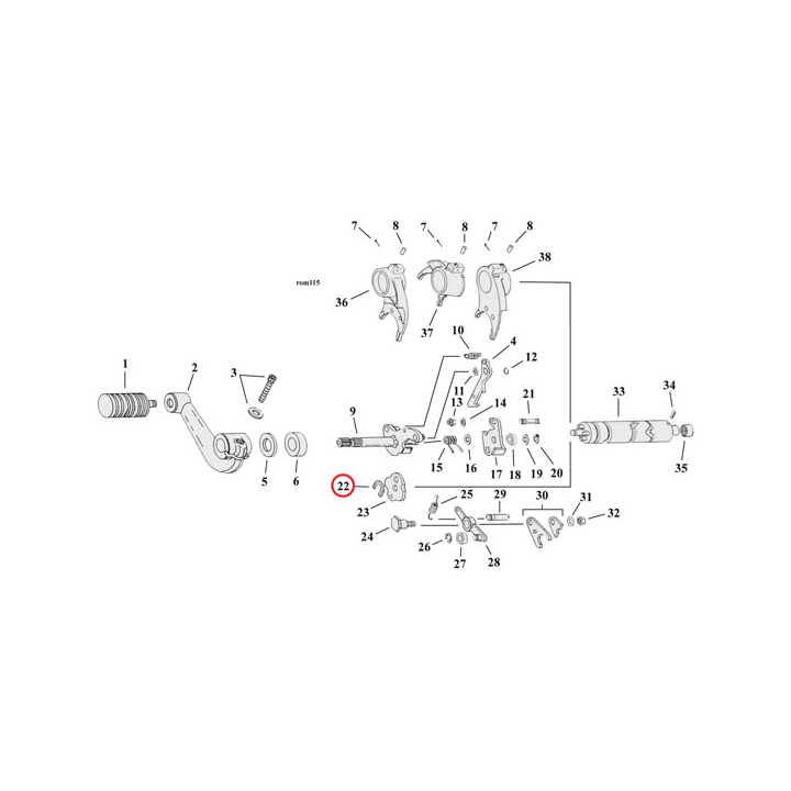 Clutch and denteent plate RETAINING RINGS