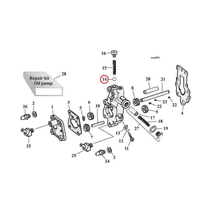 JAMES, OIL PUMP CHECK VALVE/CLUTCH BALLS