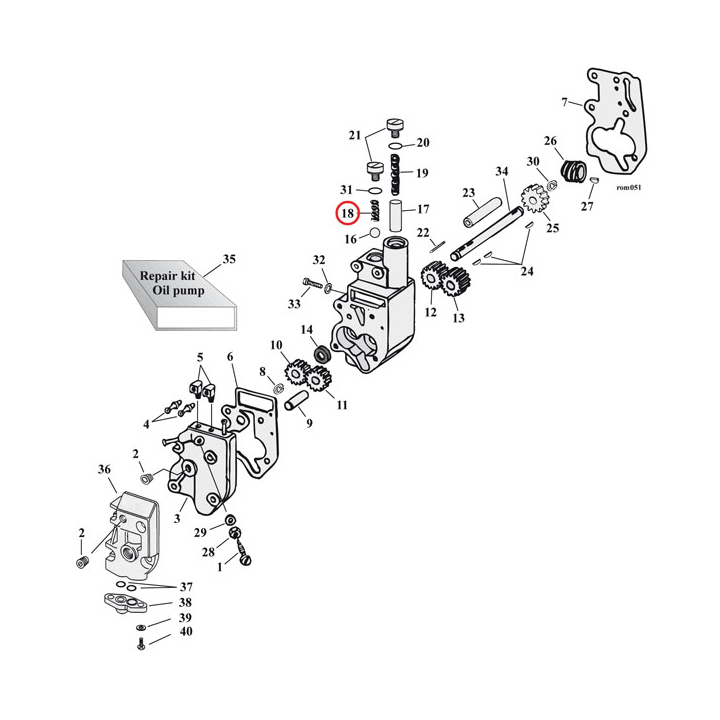 SPRING, OIL PUMP CHECK VALVE
